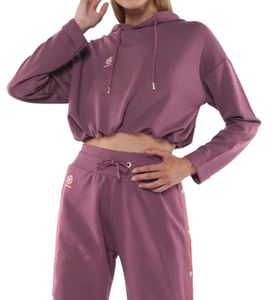Sudadera corta con capucha para mujer YOU DO YOU Suéter diario Yoga Moda 905081 Rosa viejo