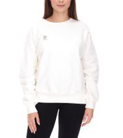 YOU DO YOU Damen Pullover mit Rücken-Print Baumwoll-Sweater Langarm-Shirt Yoga-Mode 905071 Weiß