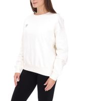 YOU DO YOU Damen Pullover mit Rücken-Print Baumwoll-Sweater Langarm-Shirt Yoga-Mode 905071 Weiß