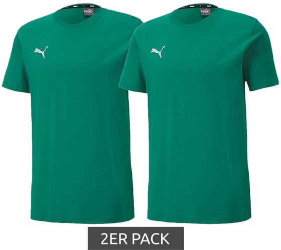 2-Pack Value Pack: PUMA TeamGoal 23 Boys & Girls' Cotton T-Shirt with Logo Patch T-Shirt 656709 05 Green
