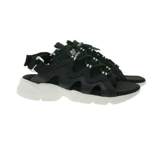 Sandales d'été à fermeture velcro pour femme adidas Astir Sndl avec système de laçage rapide HP9569 Noir/Blanc