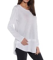 Suéter de punto para mujer Vestino, suéter de algodón, suéter informal, 900498, blanco