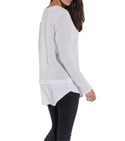 Suéter de punto para mujer Vestino, suéter de algodón, suéter informal, 900498, blanco