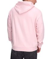 Felpa con cappuccio da uomo SUBLEVEL in cotone con tasche, H10014T21326A, in rosa o bianco