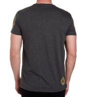 Men's T-Shirt with "Born with a Purpose" Print, Cotton Crew Neck T-Shirt R-15216, Heather Dark Gray