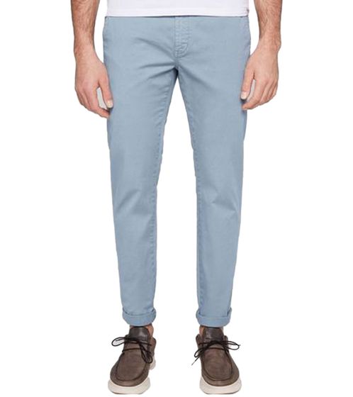 CAMP DAVID Herren Chino-Hose Baumwoll-Hose mit Eingrifftaschen Alltags-Hose 31221846 Blau