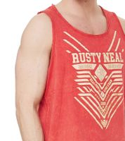 Débardeur homme au design vintage Chemise à manches longues avec imprimé urbain Haut d'été R-15247 Corail