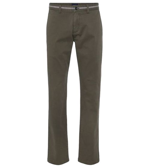HECHTER PARIS Herren Chino-Hose modische Business-Hose mit Eingrifftaschen 87593824 Khaki
