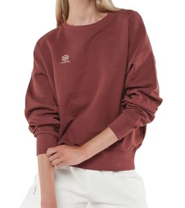 YOU DO YOU Damen Pullover mit Rücken-Print Baumwoll-Sweater Langarm-Shirt Yoga-Mode 905071 Mahagoni-Braun YOU DO YOU Damen Pullover mit Rücken-Print Baumwoll-Sweater Langarm-Shirt Yoga-Mode 905071 Mahagoni-Braun