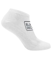3 pares de calcetines cortos BLACK+DECKER con detalles de logotipo, calcetines de trabajo, OEKO-TEX Standard 100, calcetines deportivos BX/OBI1SLCX3BL3942 Blanco