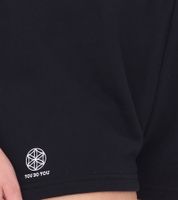 YOU DO YOU Damen Sport-Shorts Sweatpants kurze Baumwoll-Hose Fitness-Shorts Yoga-Mode 905091 Schwarz