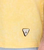 Débardeur homme au design vintage Chemise à manches longues avec imprimé urbain Haut d'été R-15247 jaune