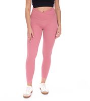 YOU DO YOU Damen Leggings modische Fitness-Hose Workout-Hose Sport-Tights High Waist Yoga-Mode 904991 Alt-Rosa