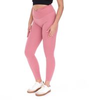 YOU DO YOU Damen Leggings modische Fitness-Hose Workout-Hose Sport-Tights High Waist Yoga-Mode 904991 Alt-Rosa