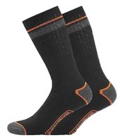 3 Paar BLACK+DECKER Herren Arbeits-Socken mit Cushion Terry Baumwoll-Socken Work-Socken OEKO-TEX Standard 100 BX/OBII in Anthrazit/Schwarz, Schwarz/Meliert oder Schwarz/Grau
