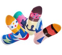 9 Paar TASTIQ Baumwoll-Socken mit Print lange Strümpfe in stylischer Geschenkbox Tas/1/CSX3 mit Pizza oder Donut Print