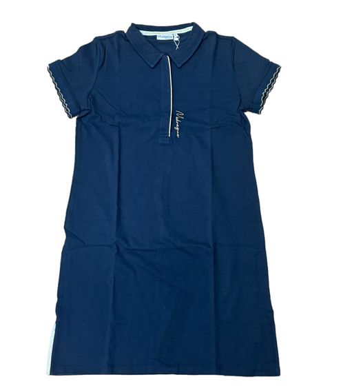 Les Tropeziennes Damen Shirt-Kleid Sommer-Kleid stylisches Mini-Kleid aus reiner Baumwolle 142 0882 CB Blau