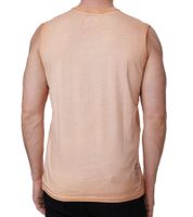 Herren Tank-Top Kurzarm-Shirt schlichtes Sommer Top Baumwoll-Shirt R-15286 Hell-Orange, Weiß, Khaki oder Grau Herren Tank-Top Kurzarm-Shirt schlichtes Sommer Top Baumwoll-Shirt R-15286 Hell-Orange, Weiß, Khaki oder Grau