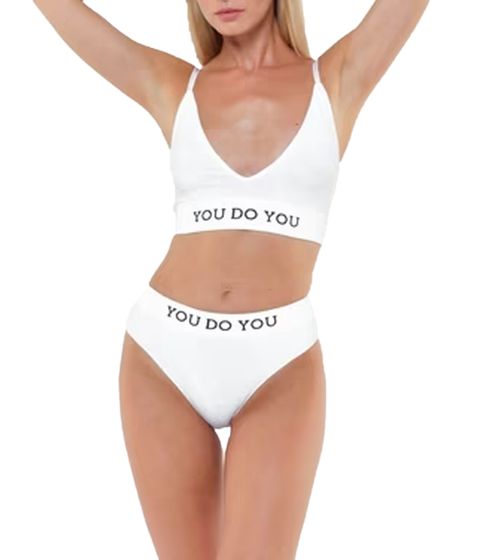 Sujetador deportivo YOU ​​DO YOU para mujer, top deportivo sin costuras, sujetador de yoga 904941 blanco