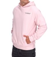 SUBLEVEL Herren Kapuzen-Pullover Baumwoll-Hoodie mit Eingriffstaschen Sweater H10014T21326A Rosa, Hellgrün oder Weiß
