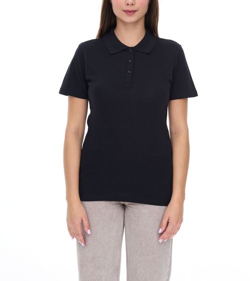 ELEVATE Helios Damen Polo-Shirt Baumwolle Polo-Hemd Pique-Strick 180 g/m² 3810799 Schwarz