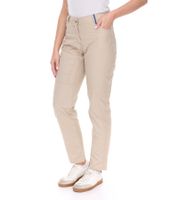 LAFONT 1844 Pantalón de mujer ergonómico de tejido con contenido de algodón, pantalón de trabajo con cinco bolsillos, 82070310 Beige