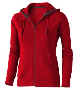Elevate Arora Damen Sweat-Jacke mit Kapuze 300 g/m2 schlichte Baumwoll-Jacke Pullover 3821225 Rot