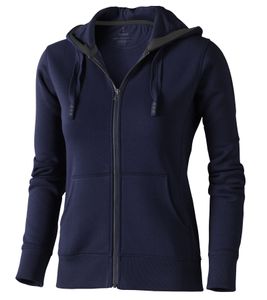Elevate Arora Damen Sweat-Jacke mit Kapuze 300 g/m2 schlichte Baumwoll-Jacke Pullover 3821249 Navy