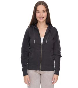 Elevate Arora Damen Sweat-Jacke mit Kapuze 300 g/m2 schlichte Baumwoll-Jacke Pullover 3821295 Dunkelgrau