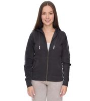 Elevate Arora Damen Sweat-Jacke mit Kapuze 300 g/m2 schlichte Baumwoll-Jacke Pullover 3821295 Dunkelgrau