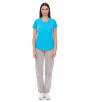 T-shirt femme ELEVATE Jade, manches courtes, durable, 160 g/m², basique, sous-vêtement, 3750143, bleu clair