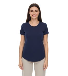 T-shirt femme ELEVATE Jade, chemise durable à manches courtes, 160 g/m², chemise basique, sous-vêtement 3750149, bleu marine