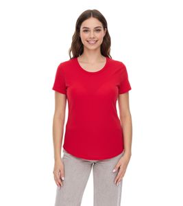 T-shirt femme ELEVATE Jade, t-shirt durable à manches courtes, 160 g/m², t-shirt basique, maillot de corps, 3750125 Rouge