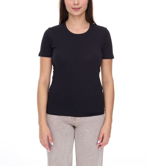 Camiseta de mujer ELEVATE Heros, camiseta lisa de algodón, 150 g/m², camiseta básica, camiseta interior 3802999 Negro