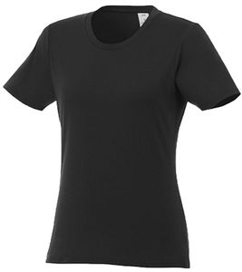 ELEVATE Heros Damen T-Shirt schlichtes Baumwoll-Shirt 150 g/m2 Basic-Shirt Unterzieh-Shirt 3802999 Schwarz
