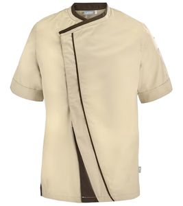Giacca da lavoro incrociata da uomo LAFONT con giacca da tempo libero in twill jacquard 62499043 Beige