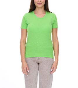 Camiseta de mujer ELEVATE Heros, algodón liso, 150 g/m², básica, interior 3802968 verde manzana Camiseta de mujer ELEVATE Heros, algodón liso, 150 g/m², básica, interior 3802968 verde manzana