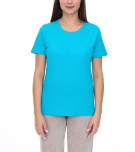 ELEVATE Heros Damen T-Shirt schlichtes Baumwoll-Shirt 150 g/m2 Basic-Shirt Unterzieh-Shirt 3802951 Hellblau