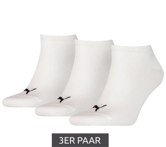 3 paia di calzini da uomo in cotone PUMA, calzini semplici da ginnastica, calzini corti, calze 261080001 200 043 Bianco
