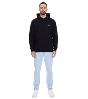 PLAYBOY Herren Baumwoll-Pullover Langarm-Shirt mit Kapuze Hoodie Schwarz