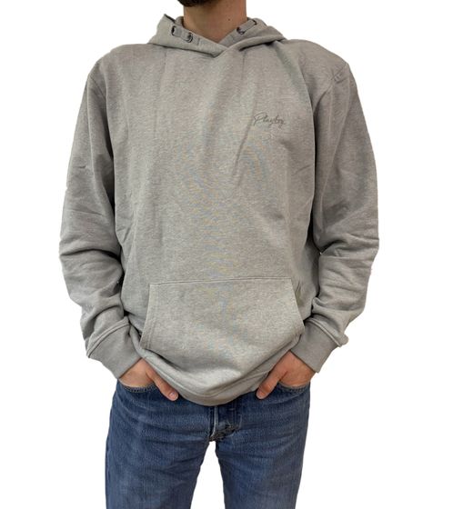 Sudadera PLAYBOY de algodón con capucha y manga larga para hombre pe10146337 Gris