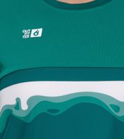 Lot de 2 t-shirts d'entraînement durables pour femmes Outfitter OCEAN FABRICS TAHI avec empiècements en maille, t-shirt de fitness, t-shirt à manches courtes OUT-W-1021-OTW en vert, bleu, rouge, noir ou bleu clair/blanc