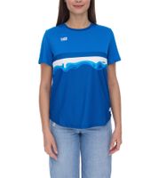 Lot de 2 t-shirts d'entraînement durables pour femmes Outfitter OCEAN FABRICS TAHI avec empiècements en maille, t-shirt de fitness, t-shirt à manches courtes OUT-W-1021-OTW en vert, bleu, rouge, noir ou bleu clair/blanc