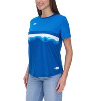 Lot de 2 t-shirts d'entraînement durables pour femmes Outfitter OCEAN FABRICS TAHI avec empiècements en maille, t-shirt de fitness, t-shirt à manches courtes OUT-W-1021-OTW en vert, bleu, rouge, noir ou bleu clair/blanc