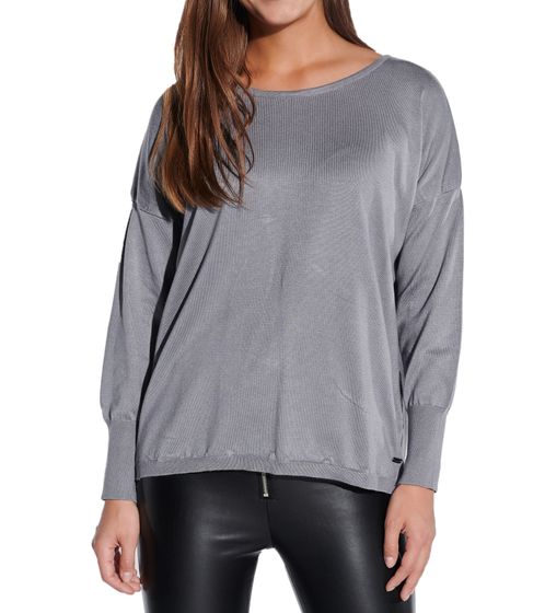 Sudadera de mujer Vestino con cuello redondo, jersey de noche, jersey informal 901038 gris