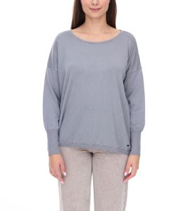 Sudadera de mujer Vestino con cuello redondo, jersey de noche, jersey informal 901038 gris Sudadera de mujer Vestino con cuello redondo, jersey de noche, jersey informal 901038 gris