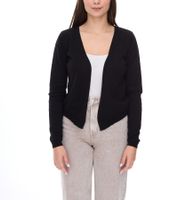 Veste boléro en tricot pour femme avec poignets côtelés étroits, cardigan 901318 noir