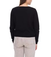 Veste boléro en tricot pour femme avec poignets côtelés étroits, cardigan 901318 noir