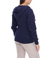 Elevate Arora Women's Hooded Sweatshirt, 300gsm Plain Cotton Jacket, Blue, Red, or Dark Blue