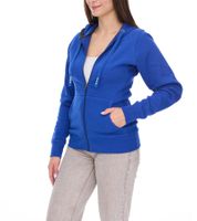 Elevate Arora Women's Hooded Sweatshirt, 300gsm Plain Cotton Jacket, Blue, Red, or Dark Blue